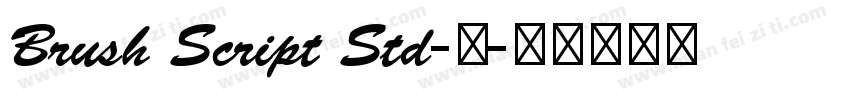 Brush Script Std-中字体转换